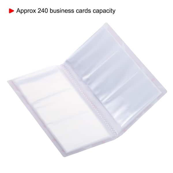 Plastic Business Card Holder Card Binder Book 240 Pockets Light Pink -  Light Pink - 2 Pack - Bed Bath & Beyond - 37255321