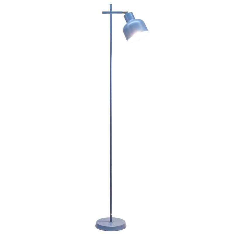 Metal Adjustable Spotlight Floor Lamp with Rotary Switch - 10.55 x 7.87 x 54.72 in. (L x W x H)