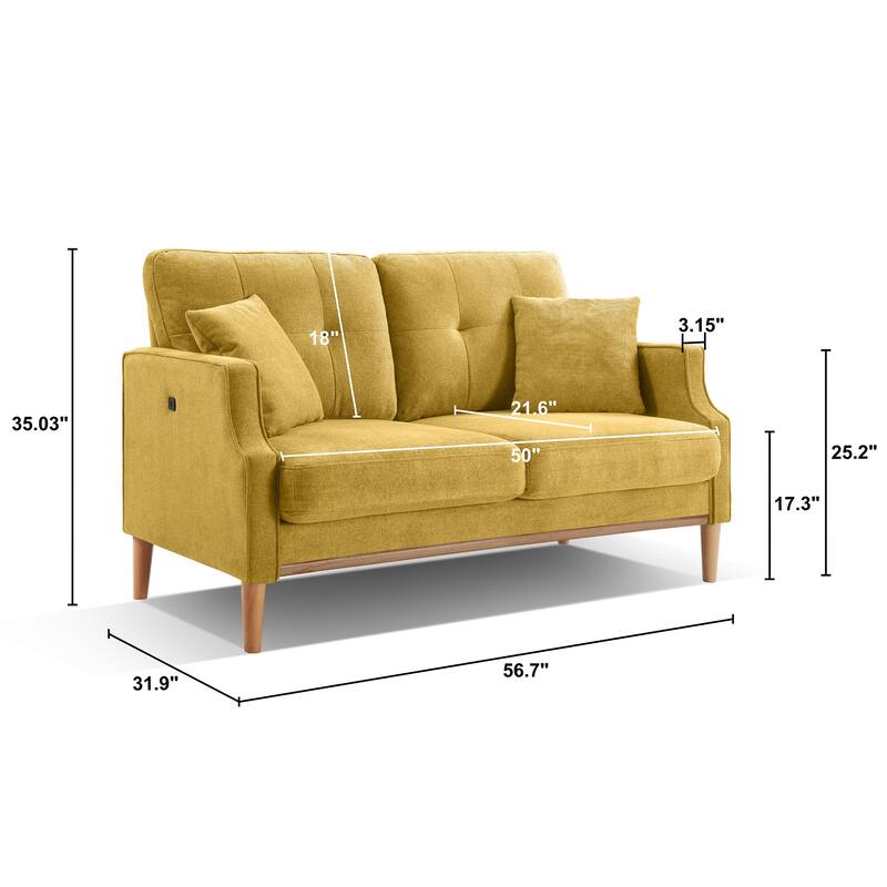 Living Space sofa With USB Charge port