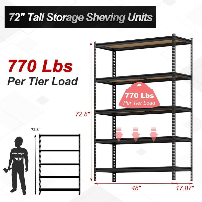 5-Tier Storage Shelves