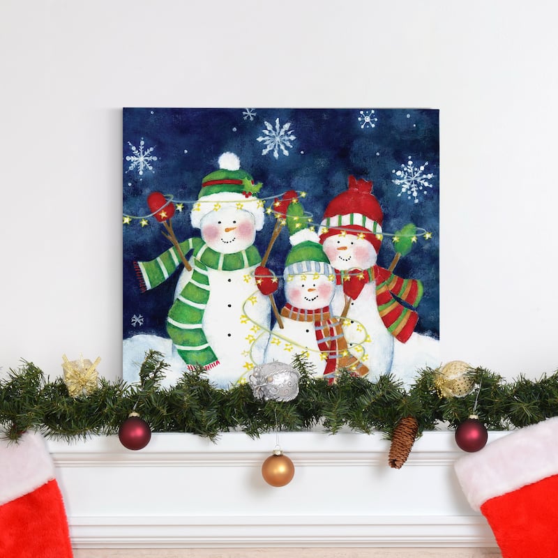 Festive Lights I-Premium Gallery Wrapped Canvas - Ready to Hang