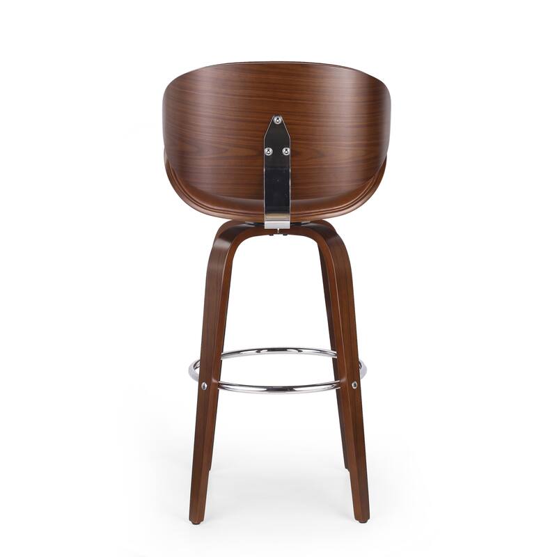 Mid-Century Modern Bar Stool，Bentwood Swivel Bar Stool