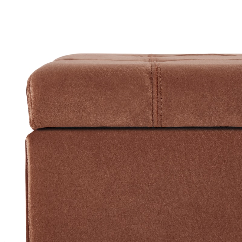 Mission Tufted Fabric Storage Ottoman Bench by Christopher Knight Home