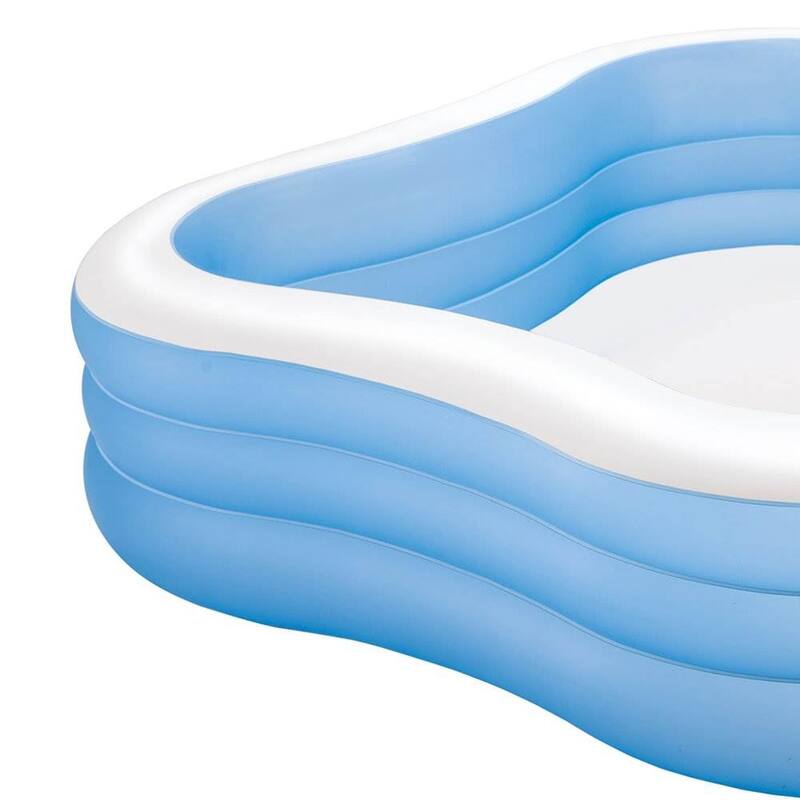 Intex 7.5ft x 22in Beach Wave Swim Center Inflatable Swimming Pool - 14