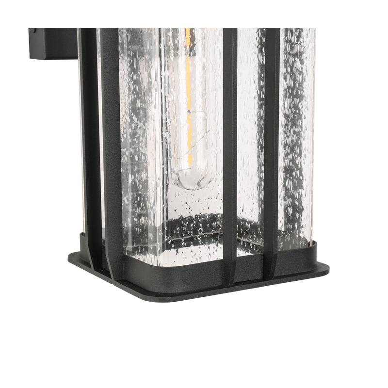 Black Minimalist Retro Glass Wall Lamp Without Bulbs