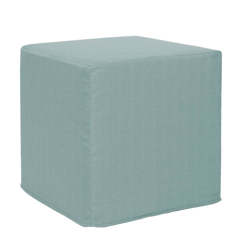 Allan Andrews No Tip Block Ottoman with Cover, Sterling Collection