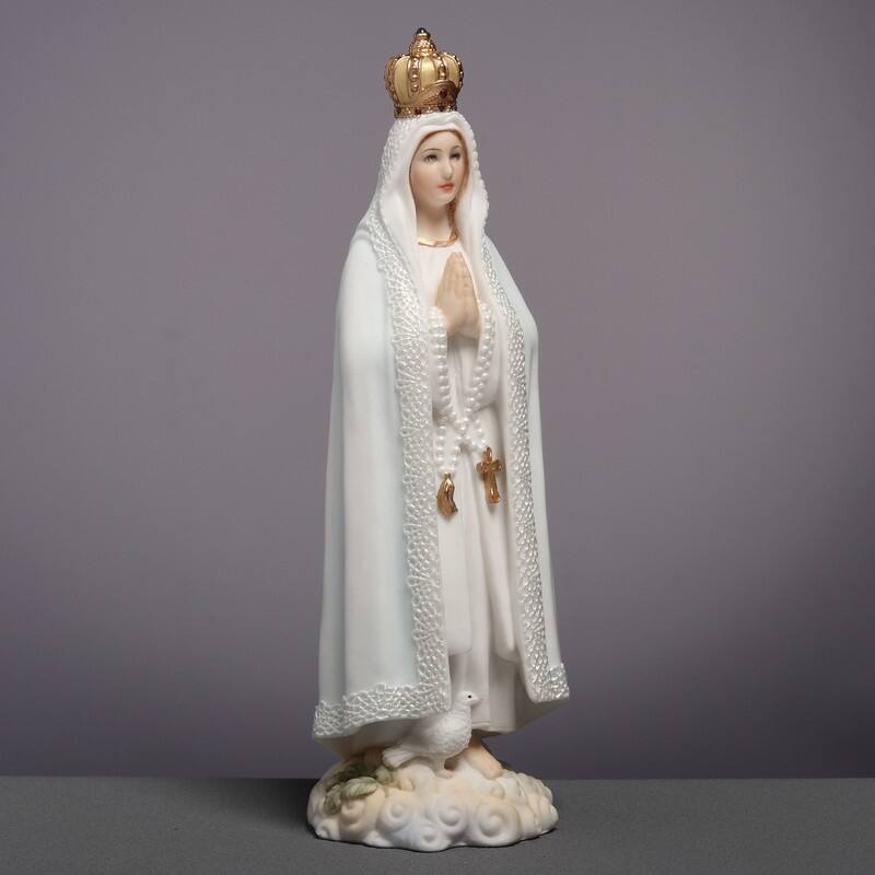6.1 inches Height Polyresin Our Lady of Fatima Multicolor Finish Figurine