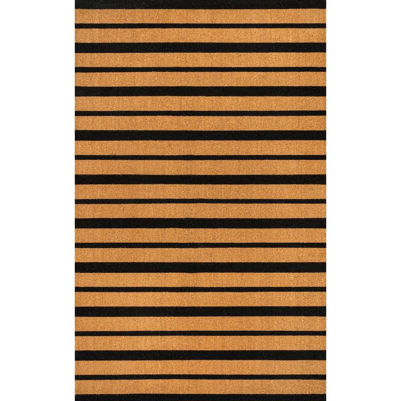 JONATHAN Y Classic Natural Coir Indoor/Outdoor Mat