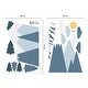 preview thumbnail 7 of 5, Walplus Blue Mountains Landscape Clouds Birds Children Wall Stickers