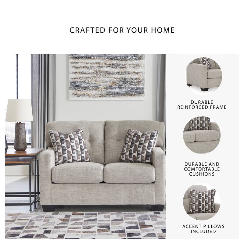 Signature Design by Ashley Mahoney Loveseat - 53"W x 38"D x 37"H