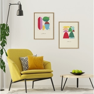 Kate and Laurel Sylvie Other Hand Canvas Art Set by Amber Vittoria