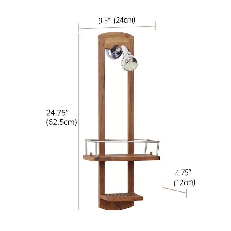The Original Moa Small Teak Shower Caddy