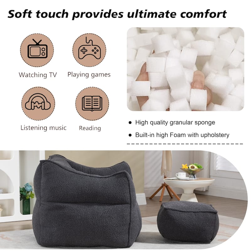 Adult and children's bean bag sofa, indoor and outdoor