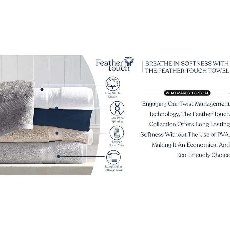 Delara Organic Cotton Luxuriously Plush Bath Towel, GOTS & OEKO-TEX Certified, 650 GSM Long Staple, Quick Dry & Ultra-Absorbent