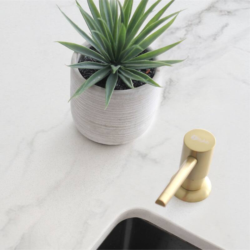 STYLISH Stainless Steel Soap Dispenser for Kitchen Sink. Pump Liquid Hand Lotion Dispenser