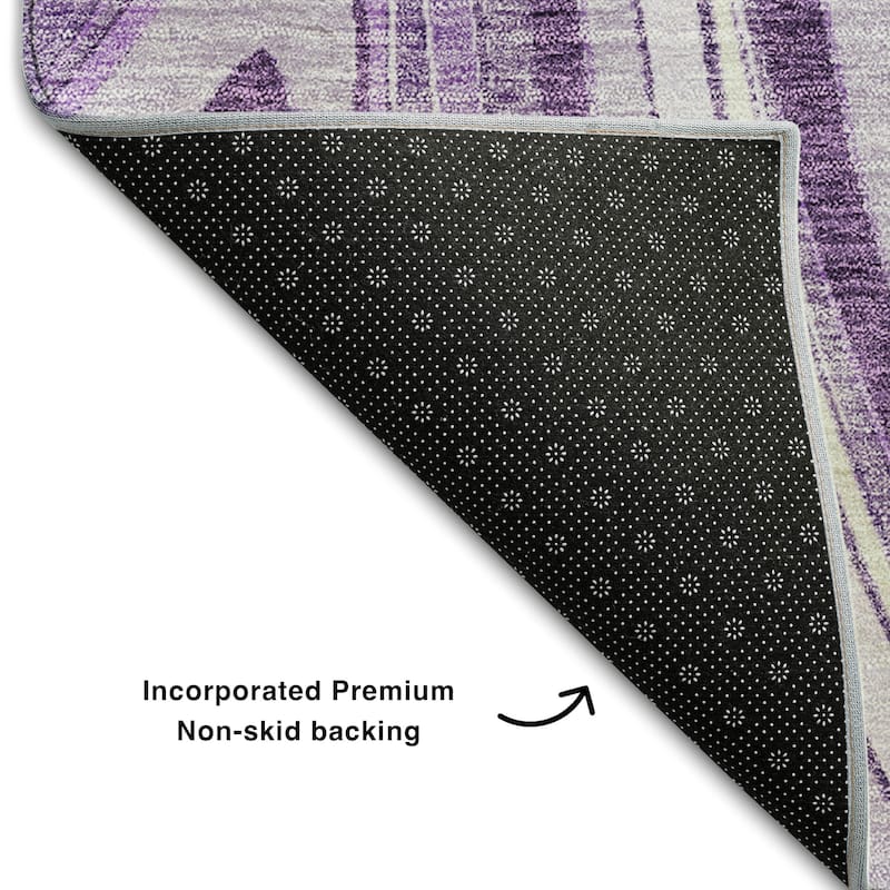 Premium Washable Super Soft Modern Waves Mayfield Rug