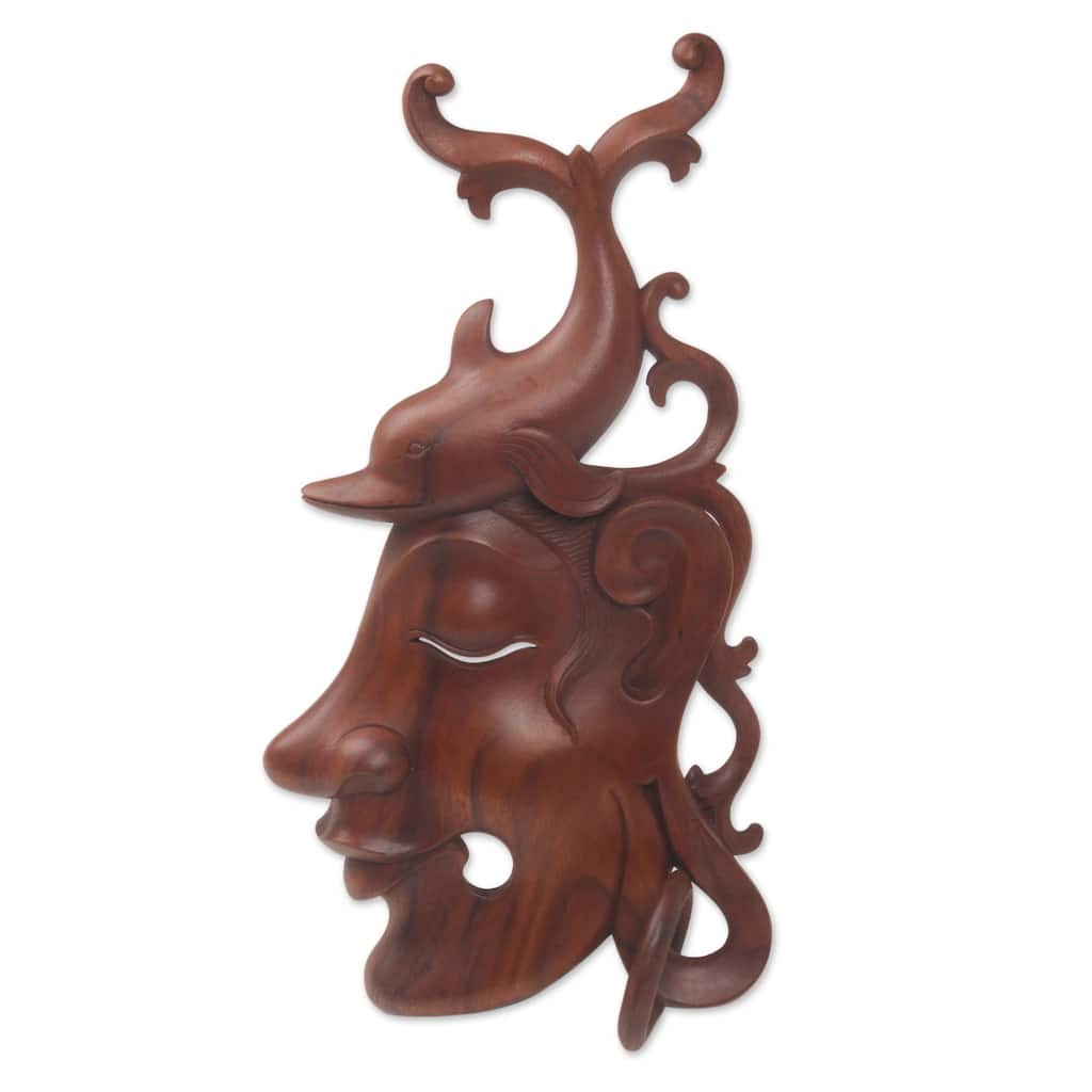 Novica Handmade Mermaid Wonder Wood Wall Sculpture