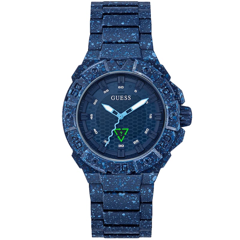 Guess Men's NoTide Ocean Plastic Navy blue Dial Watch - GW0507G1 - Navy blue - 6 (36)