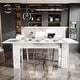 preview thumbnail 4 of 13, Folding Coffee Table with Expandable Drop Leaves Compact Multi-Purpose Dinging Table for Small Spaces - 94.5"x35.4"