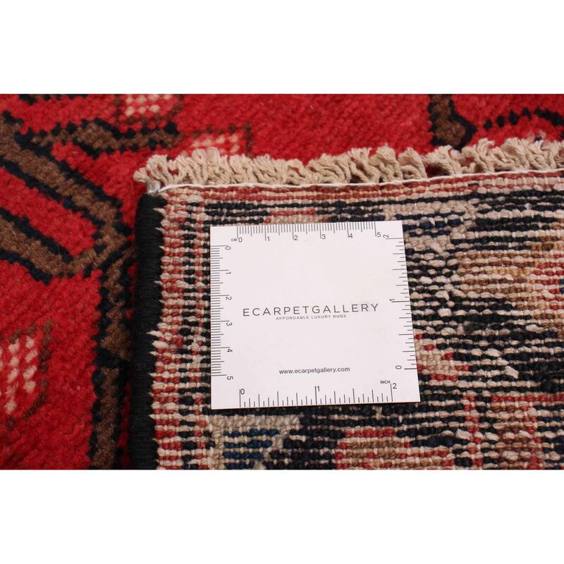 ECARPETGALLERY Hand-knotted Anadol Red Wool Rug - 3'5 x 9'9