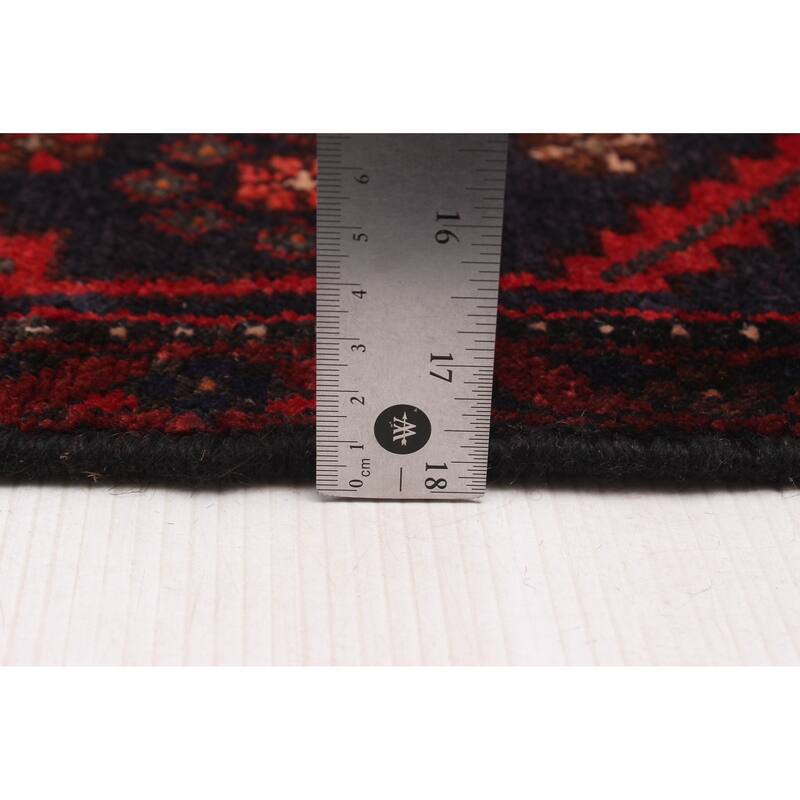 ECARPETGALLERY Hand-knotted Konya Anatolian Black, Red Wool Rug - 4'11 x 10'0