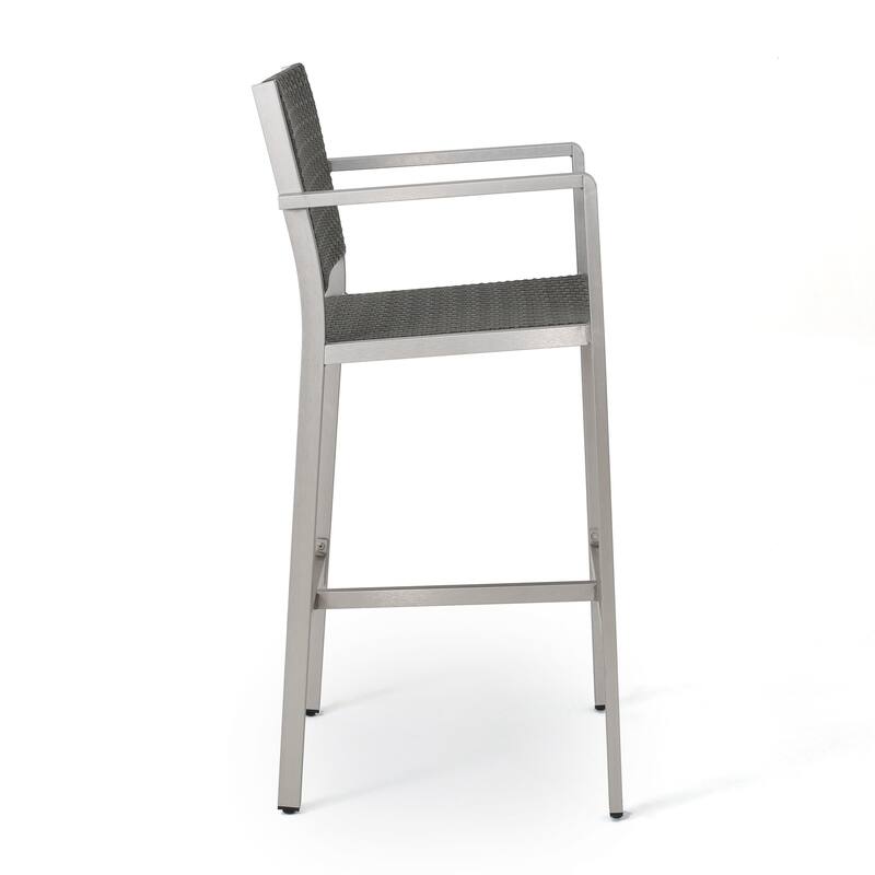 Cape Coral Outdoor 5-piece Aluminum Square Bar Set by Christopher Knight Home
