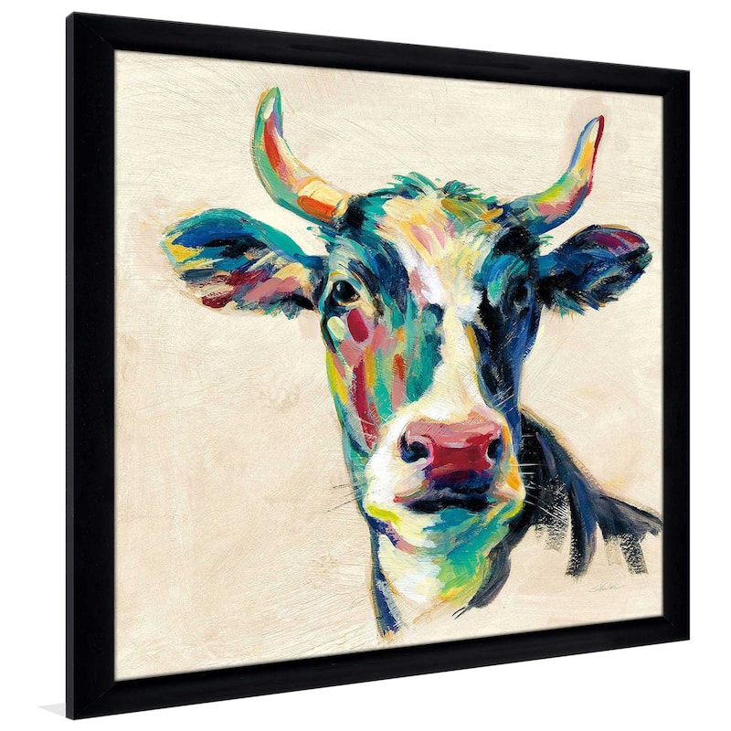 "Expressionistic Cow II" by Silvia Vassileva Print on Acrylic.