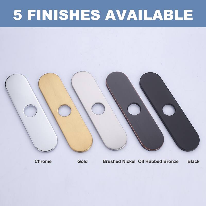 WOWOW Stainless Steel Kitchen Sink Faucet Hole Cover Deck Plate