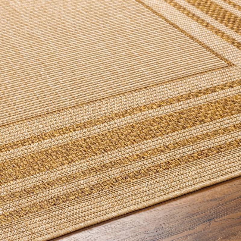 Livabliss Pismo Indoor/ Outdoor Casual Border Area Rug
