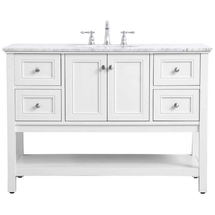 Elegant Lighting VF27048 Metropolis 48" Free Standing Single Basin