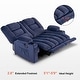 preview thumbnail 34 of 58, MCombo Power Reclining Loveseat Sofa with Heat and Massage, Fabric PR648