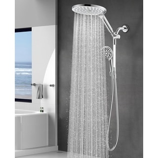 Dual Handheld Shower Head Combo,2-in-1 Rain Shower Heads System - Bed ...