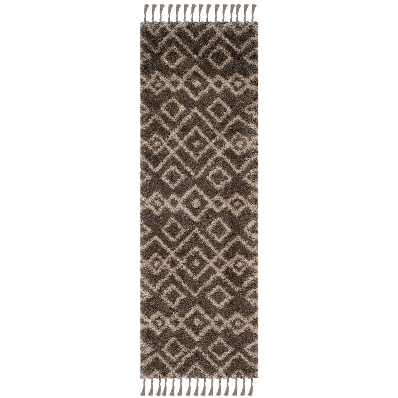 SAFAVIEH Moroccan Fringe Shag Solveiga 2-inch Thick Rug