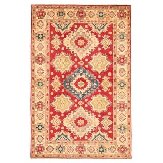 359306 Bedroom Hand-Knotted Wool Rug Finest Ghazni Bordered Red Rug 8'4 x 9'10 eCarpet Gallery Large Area Rug for Living Room 359306 Bedroom Hand-Knotted Wool Rug Finest Ghazni Bordered Red Rug 8'4 x 9'10 eCarpet Gallery Large Area Rug for Living Room
