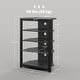 preview thumbnail 4 of 7, HOMCOM Media Stand with LED 4-Tier Audio Rack AV Media Corner Shelf with Cable Management