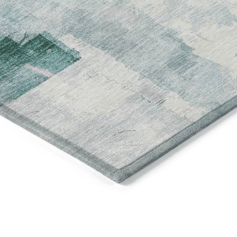 HomeRoots Abstract Transitional Rectangle Outdoor Rug