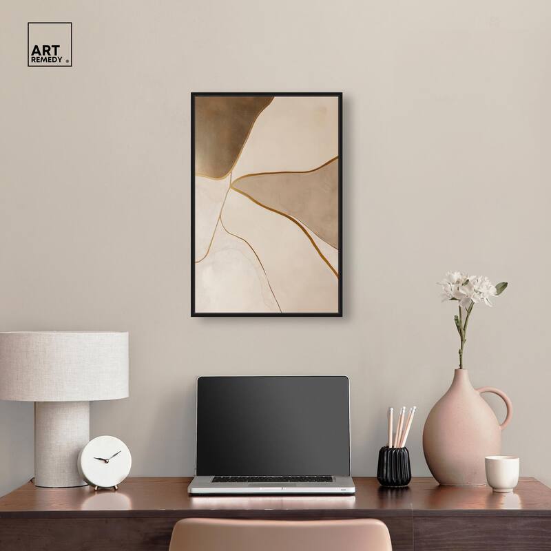 Taupe Terrain II Canvas by Art Remedy