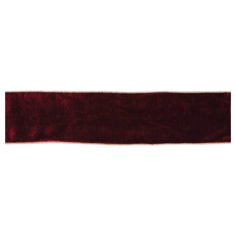 Red Wired Ribbon 4" x 10 Yds. - N/A