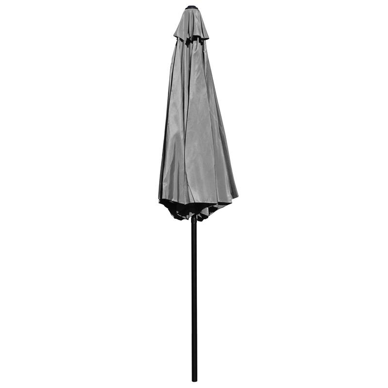 9 FT Round Umbrella - 1.5" Diameter Aluminum Pole - Crank and Tilt Function