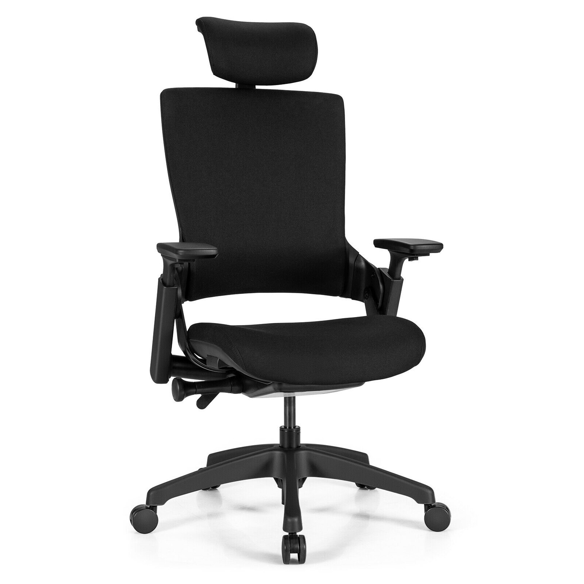 Gymax Executive Office Chair Adjustable Task Chair w Sliding Seat 3D See Details