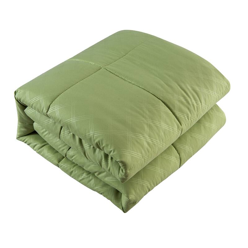 10-piece Solid Color Microfiber Comforter and Sheets Set