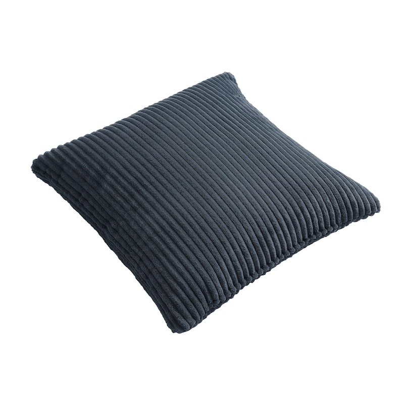 Set of 2 Decorative Corduroy Throw Pillows for Couch & Bed