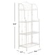preview thumbnail 14 of 53, SAFAVIEH Amaris Victorian Wrought Iron 4-Tier Outdoor Bakers Rack. - 25" W x 15" D x 63" H