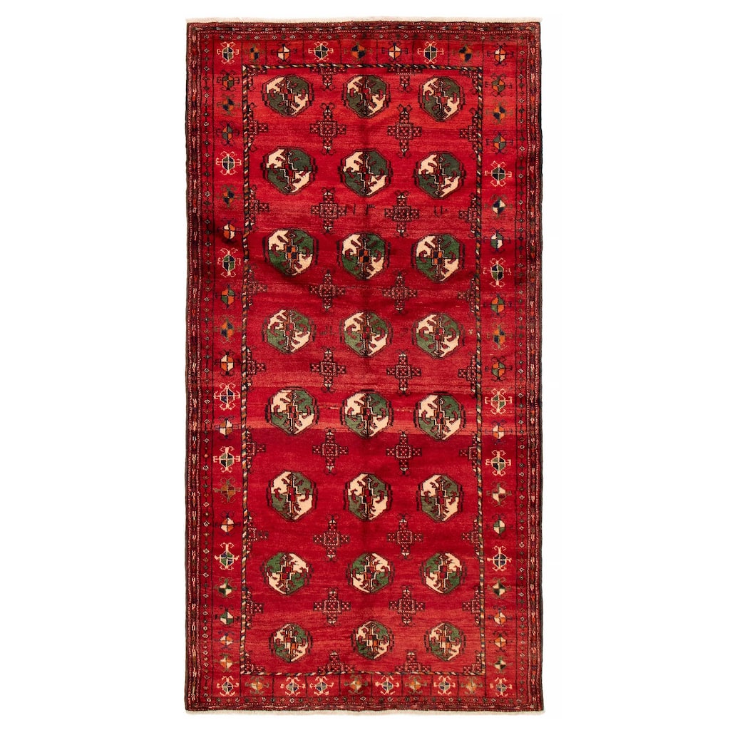 ECARPETGALLERY Hand-knotted Konya Anatolian Red Wool Rug - 4'10 x 9'7