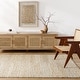 preview thumbnail 5 of 10, Johana Mid-Century Modern Solid Area Rug Camel/Gray - 2' x 3'