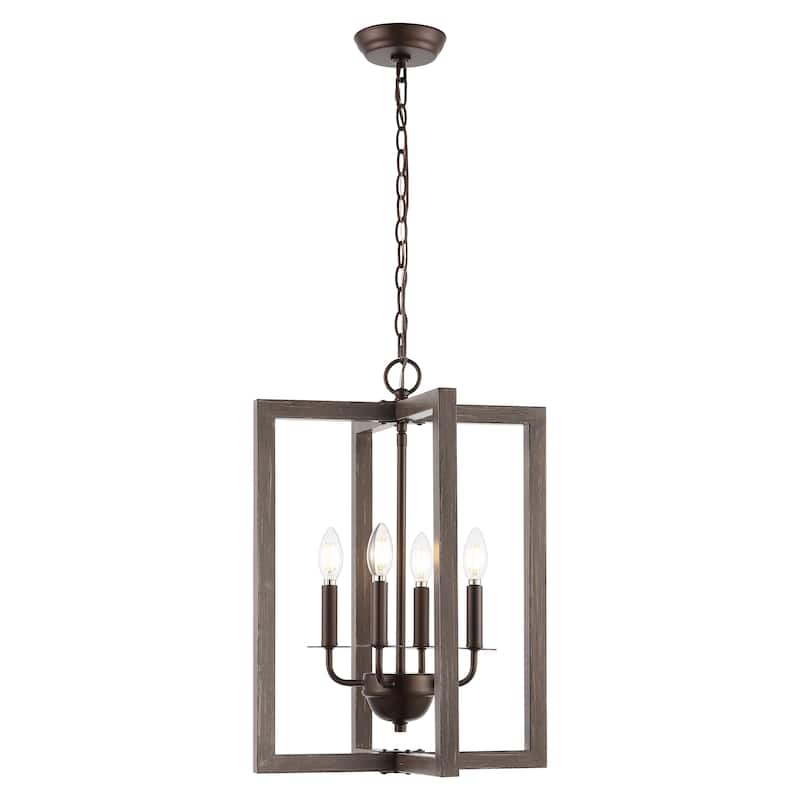 SAFAVIEH Lighting Zoraida 16" Modern & Contemporary Pendant (4-Bulb) - 16" W x 16" D x 79" H