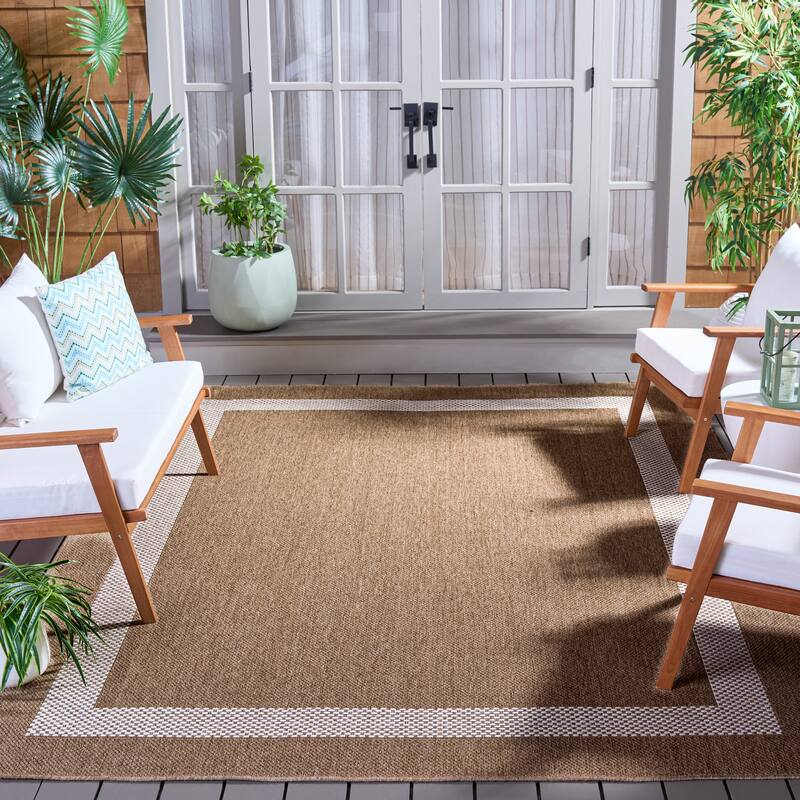 SAFAVIEH Sisal Performance Margit Washable Indoor/Outdoor Rug - 8' x 10' - Natural/Ivory