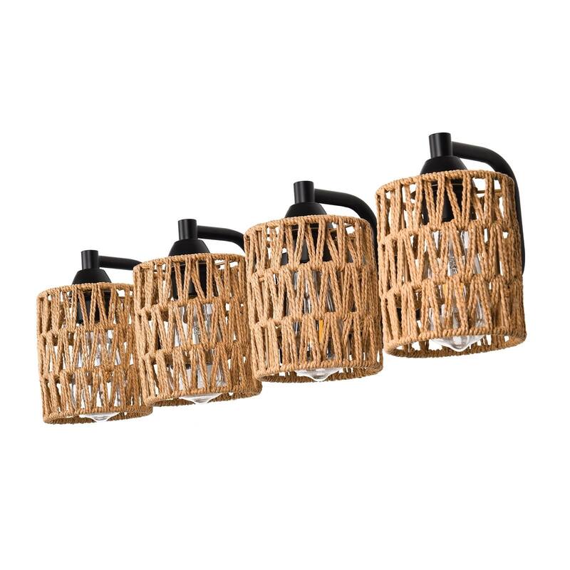 Rattan Vanity Light