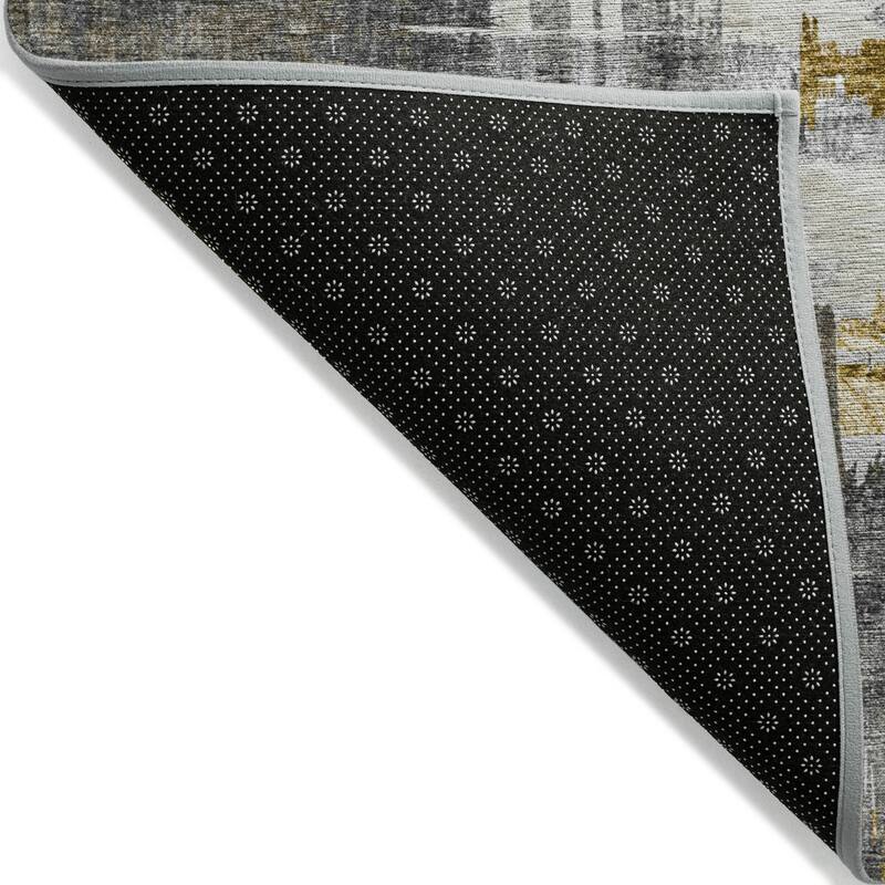 Machine Washable Indoor/ Outdoor Chantille Abstract Modern Rug