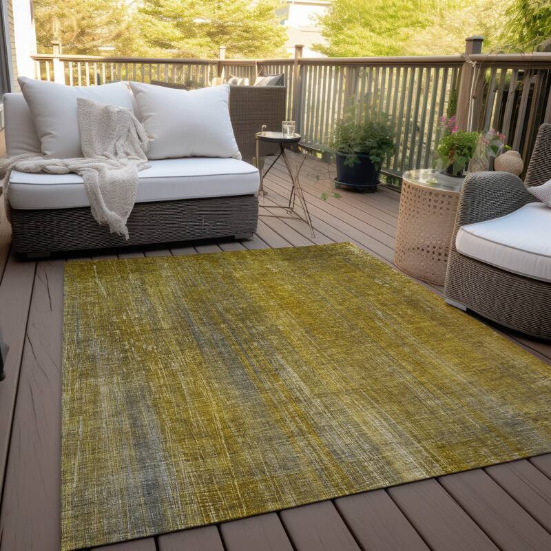 Almosi Stripe Weather Resistant Classic Meets Modern Outdoor Rug